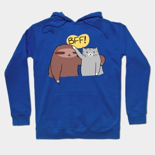 BFF! Sloth and Cat Hoodie